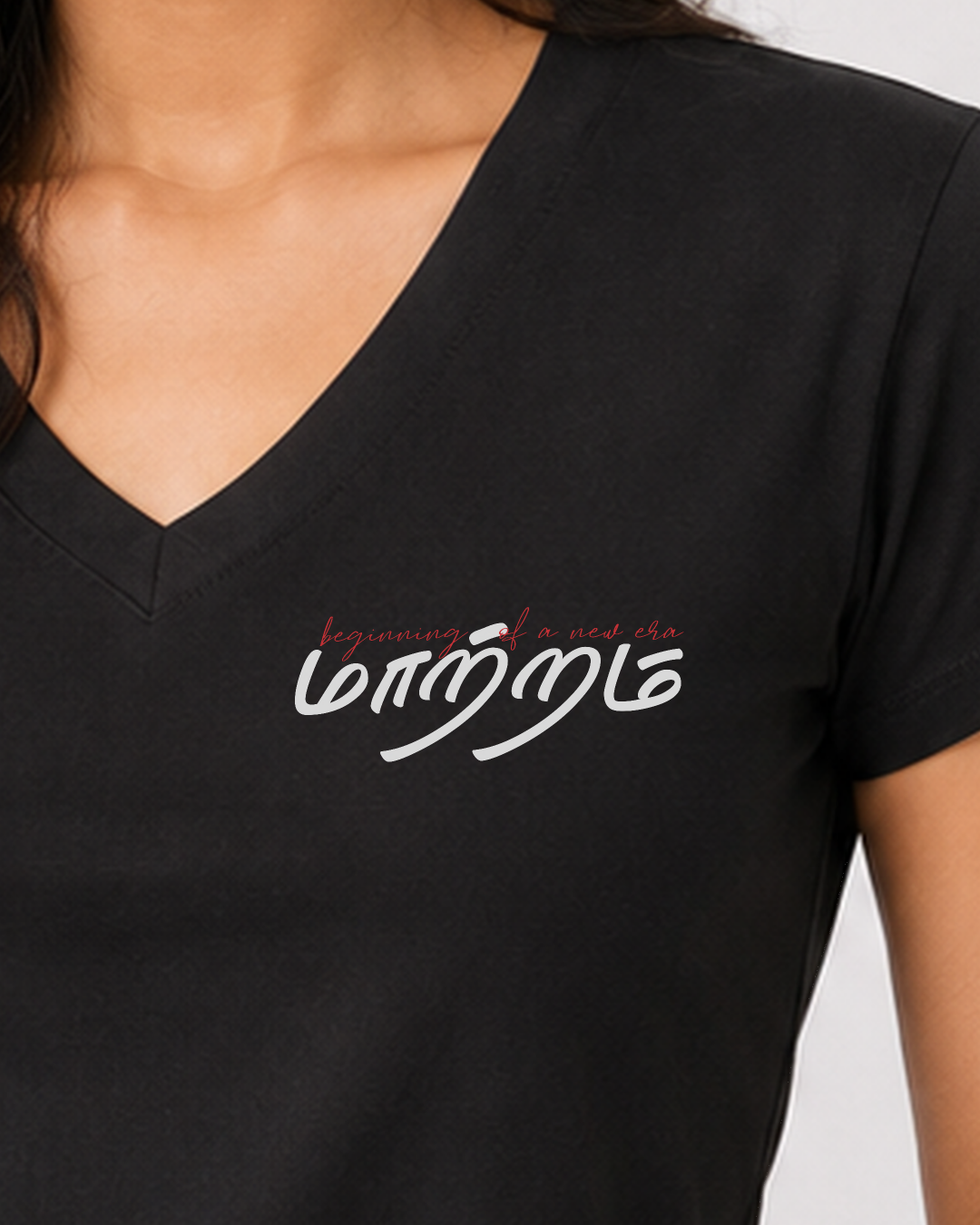 Mattram | Women Regular Fit V Neck Tee