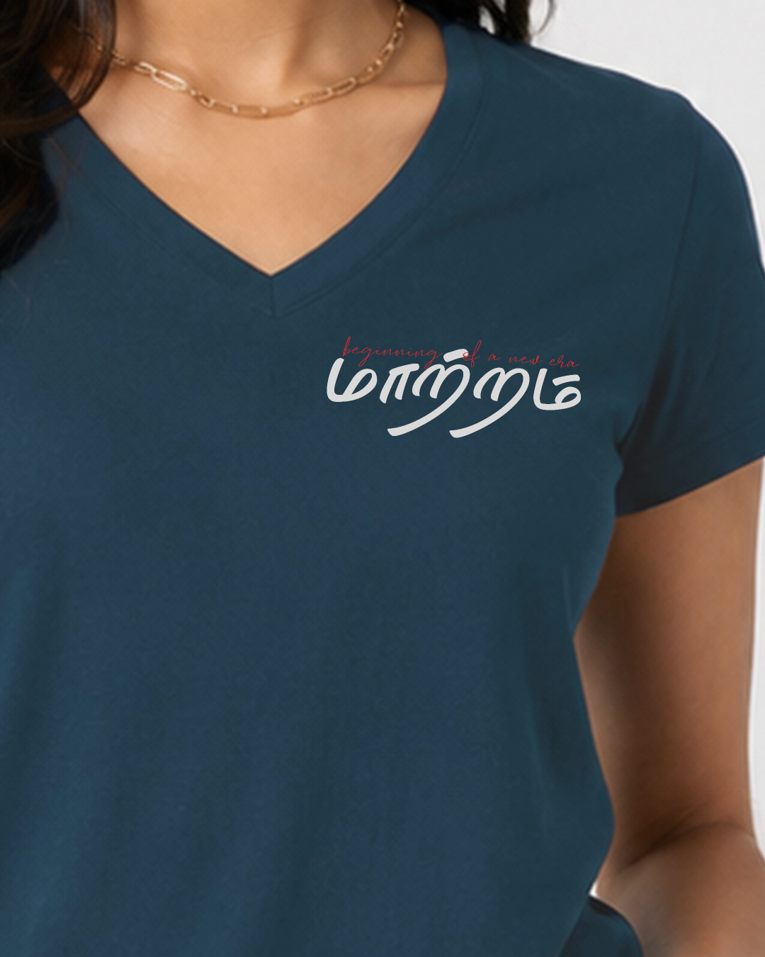 Mattram | Women Regular Fit V Neck Tee