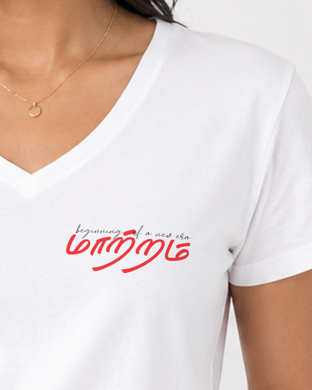 Mattram | Women Regular Fit V Neck Tee