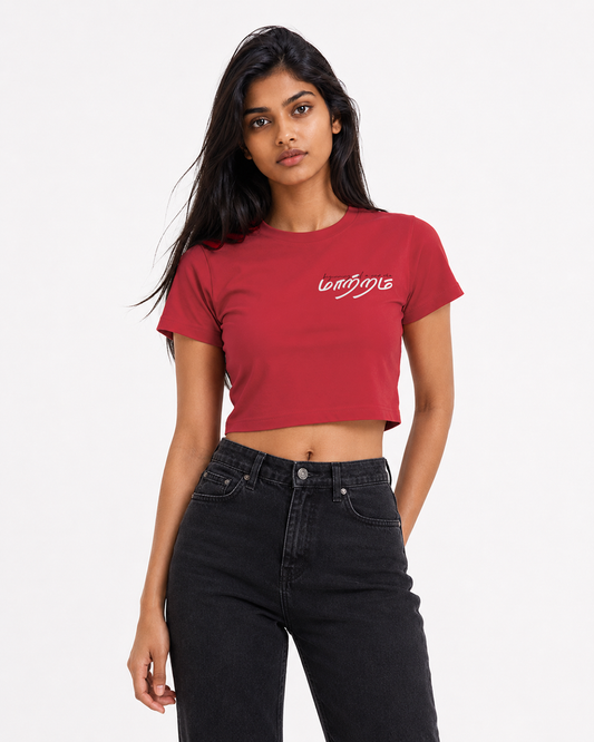 Mattram | Women Red Crop Top