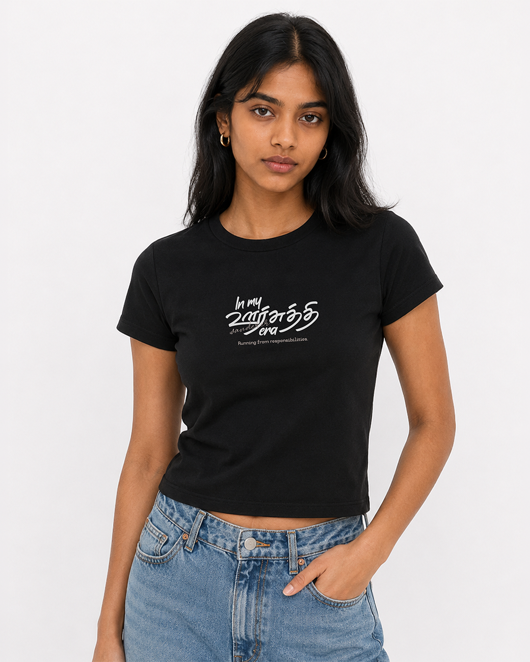 In My Oorsuthi Era | Women Crop Top