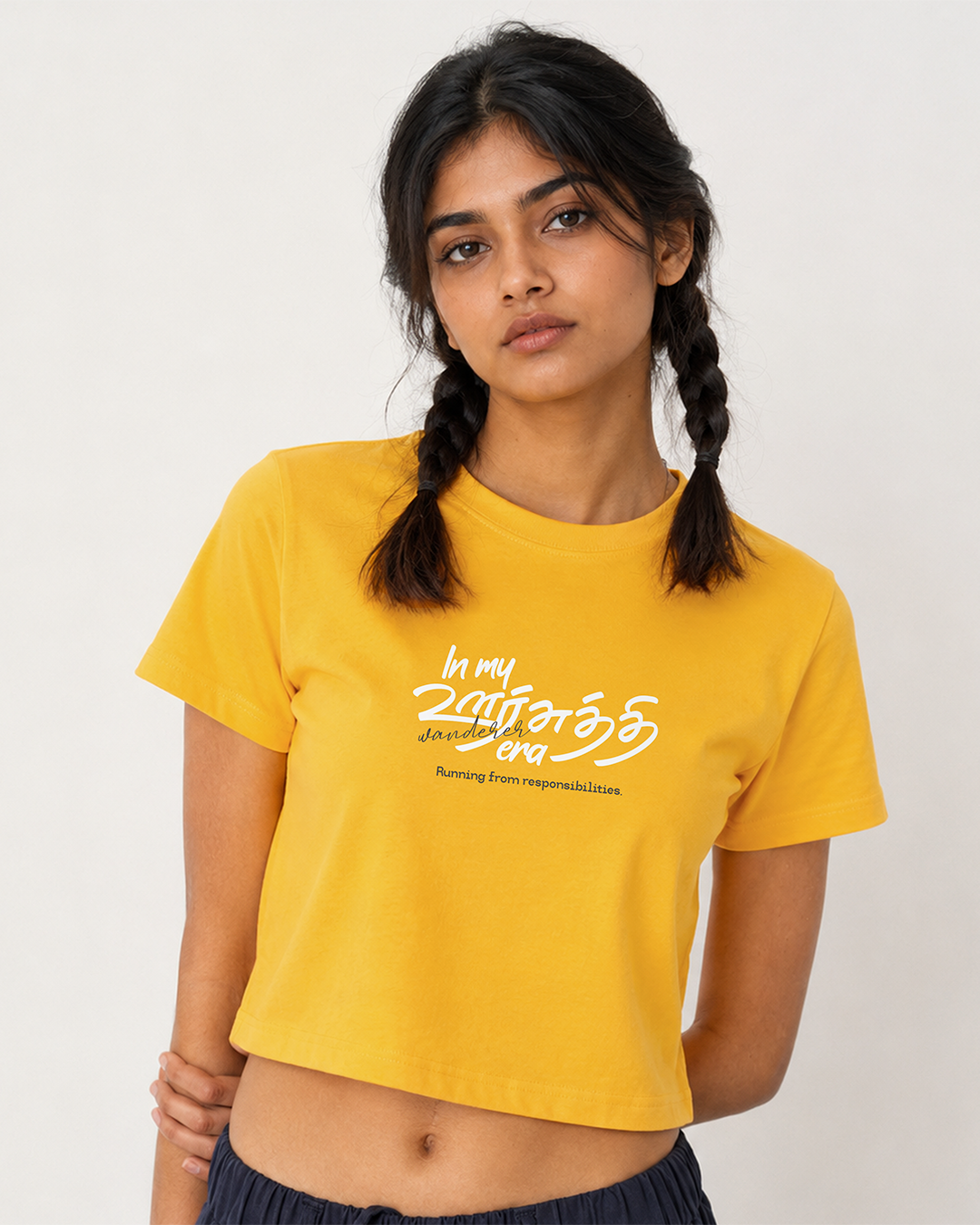 In My Oorsuthi Era | Women Crop Top