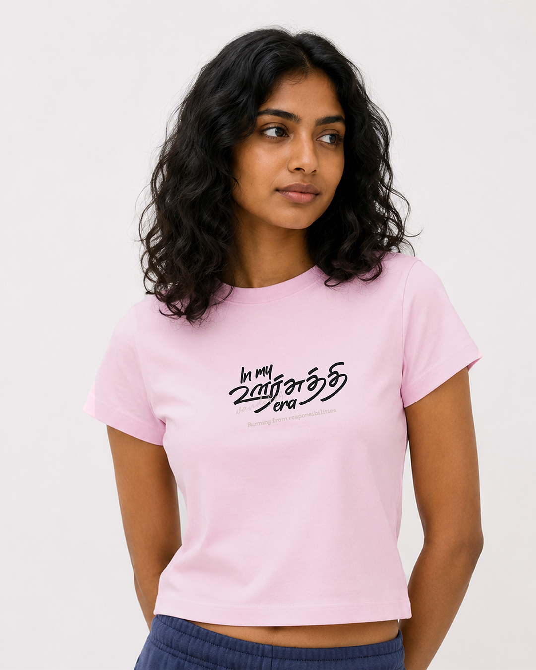 In My Oorsuthi Era | Women Crop Top