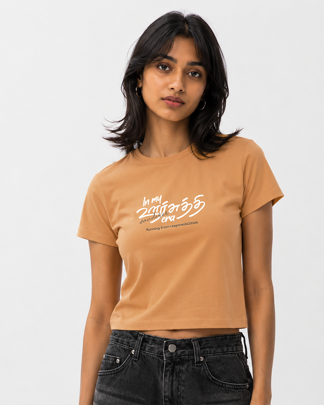 In My Oorsuthi Era | Women Crop Top