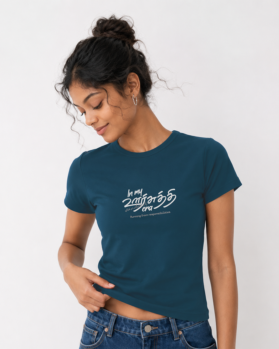 In My Oorsuthi Era | Women Crop Top