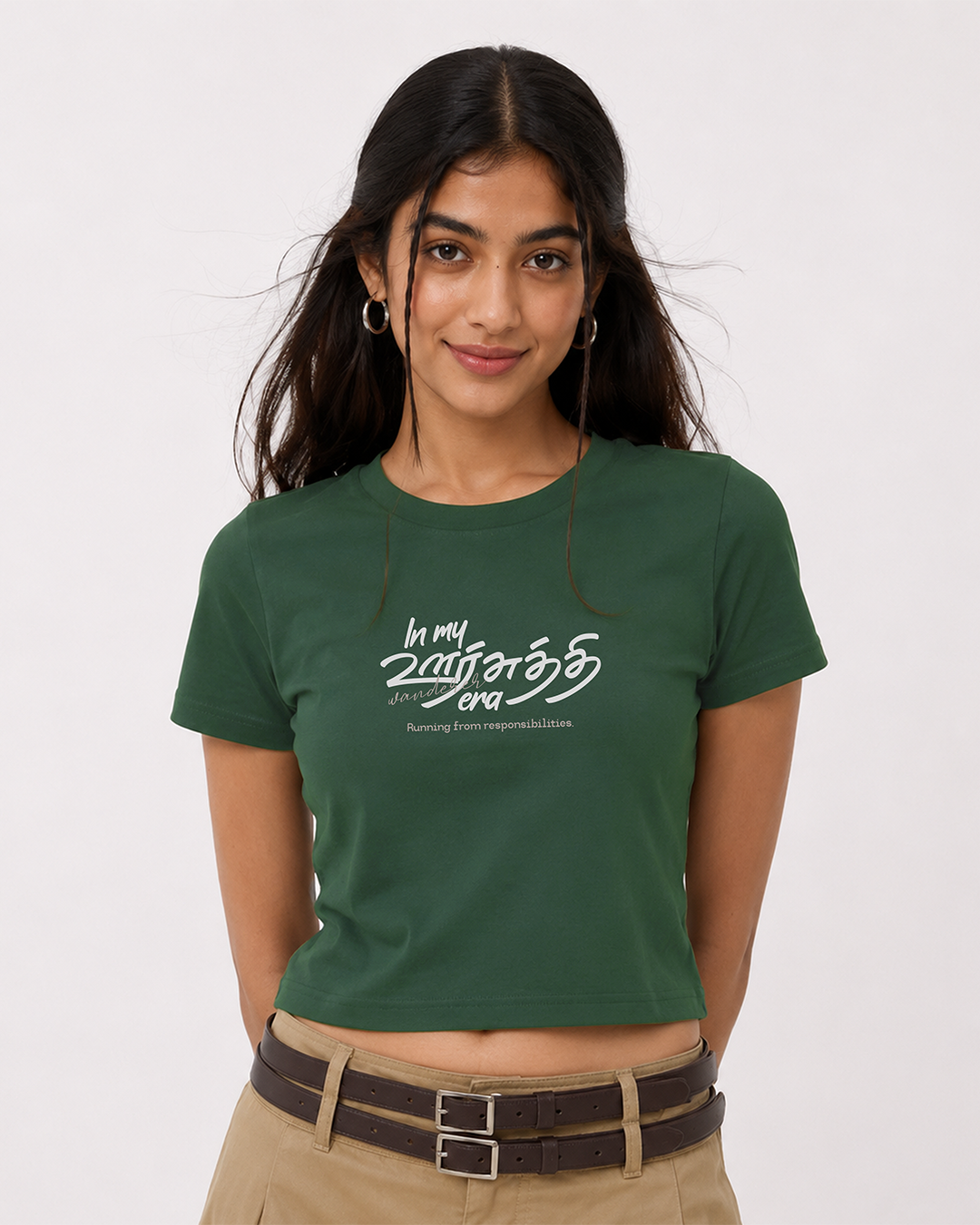 In My Oorsuthi Era | Women Crop Top