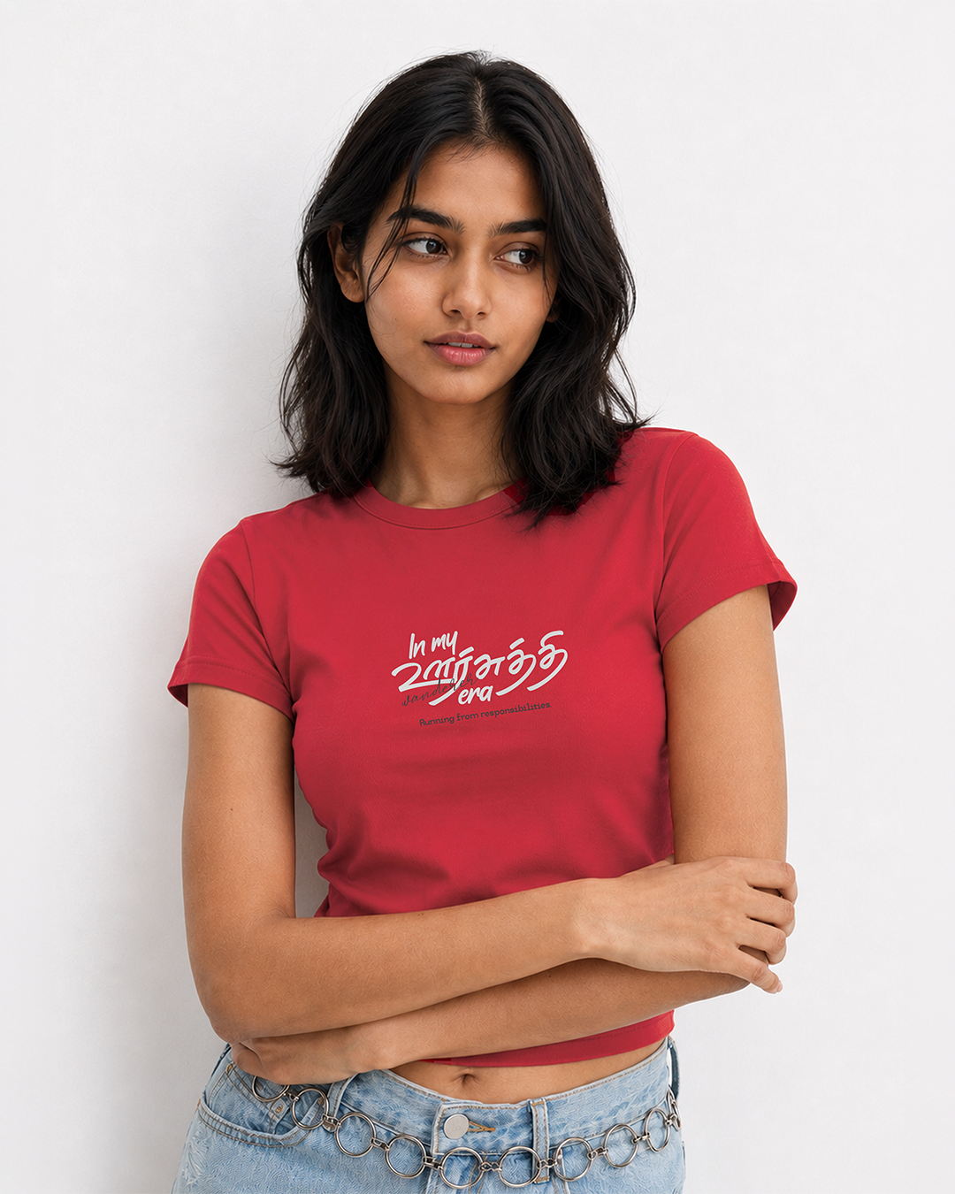 In My Oorsuthi Era | Women Crop Top