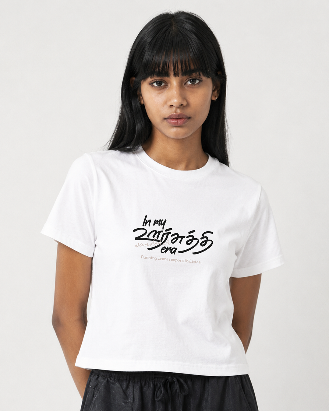 In My Oorsuthi Era | Women Crop Top