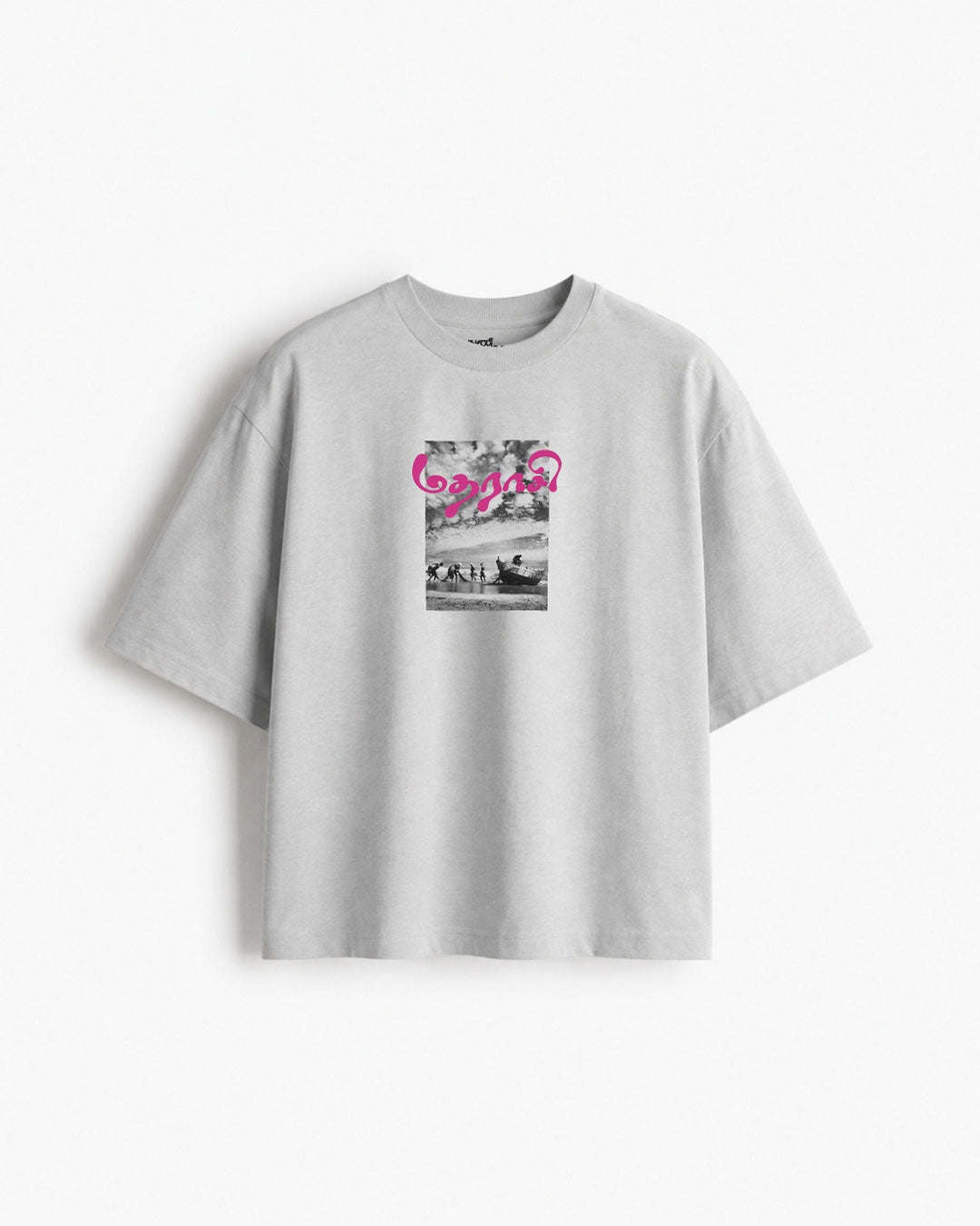 Madharaasi | Men's Premium Oversized Grey T-Shirt