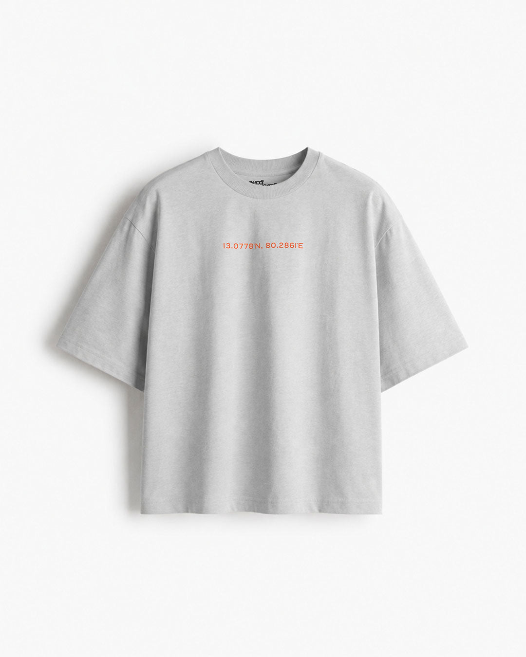 Madras 1755 Coordinates | Men's Premium Oversized Grey T-Shirt