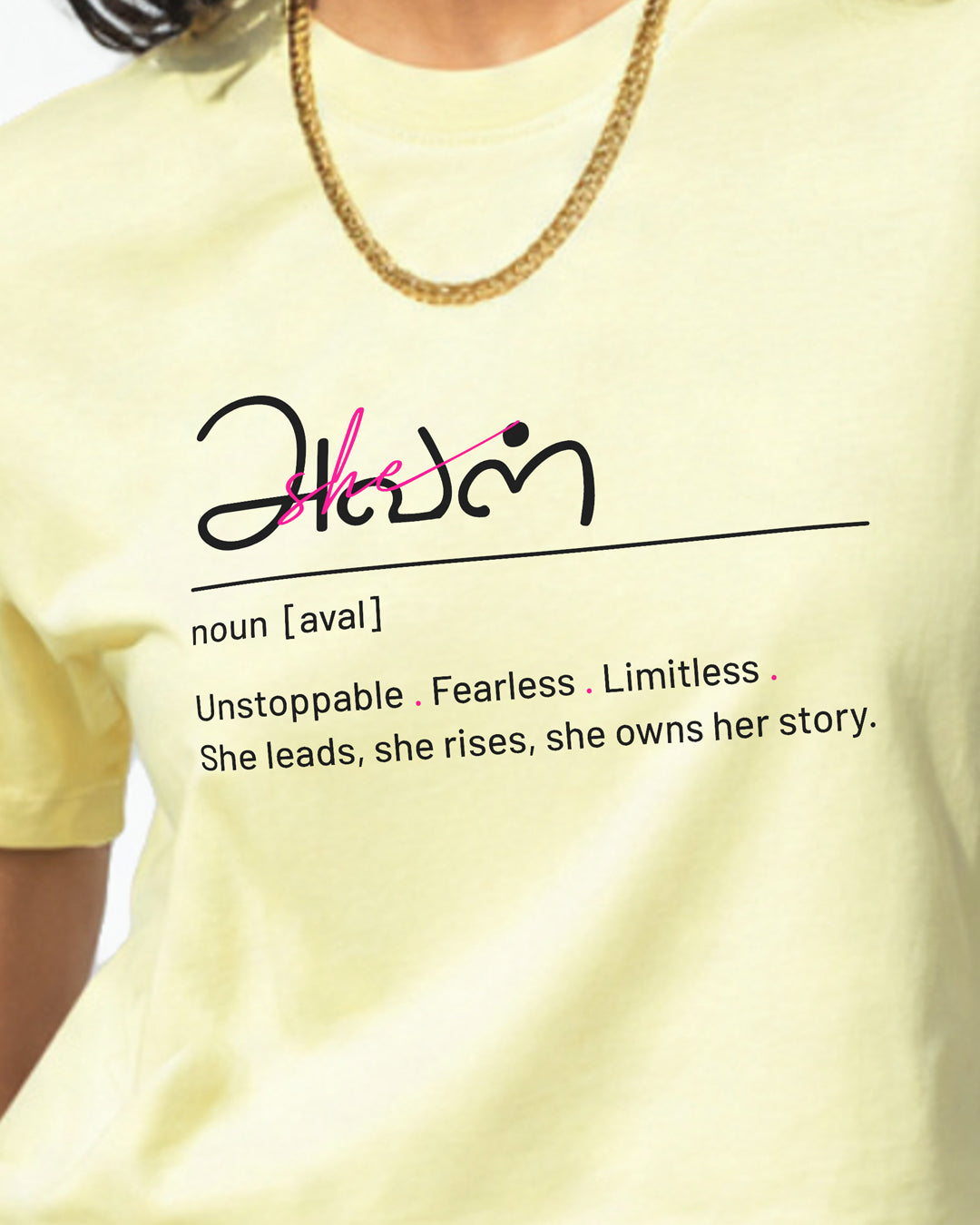 Aval | Women Butter Yellow Cropped T-Shirt