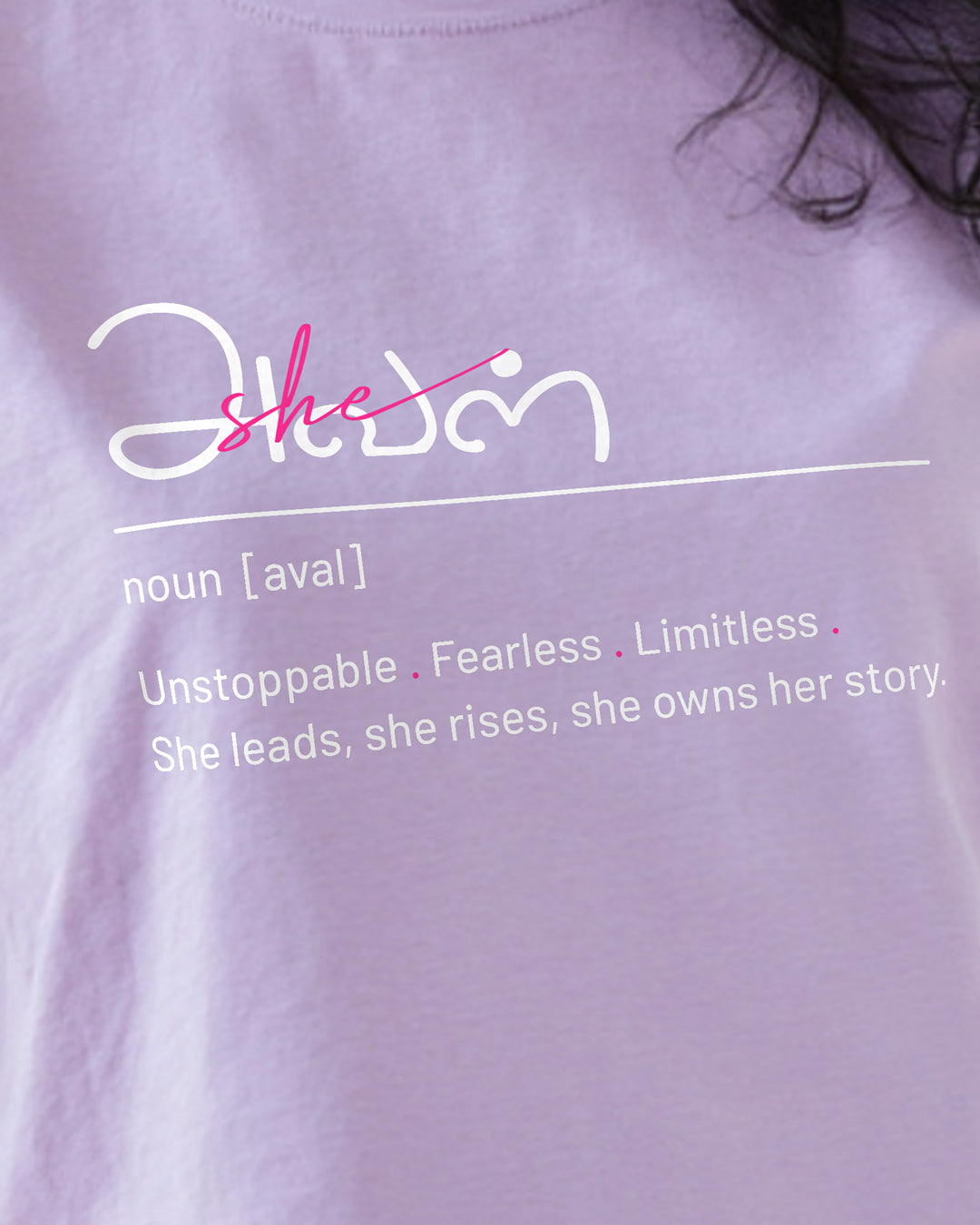 Aval | Women Lavender Cropped T-Shirt