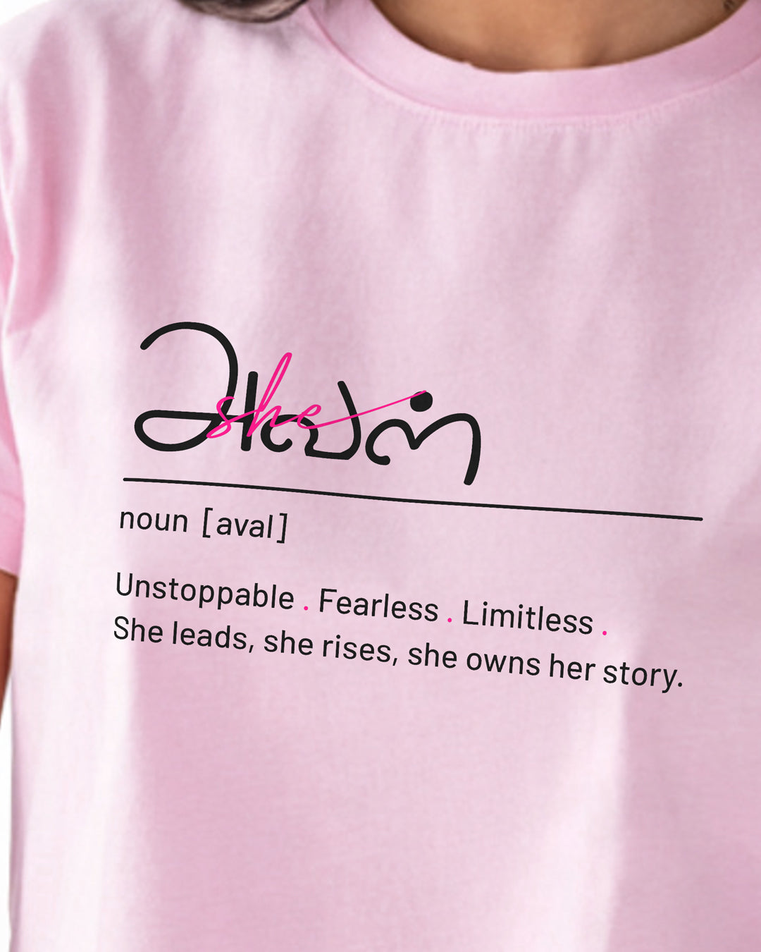 Aval | Women Pink Cropped T-Shirt
