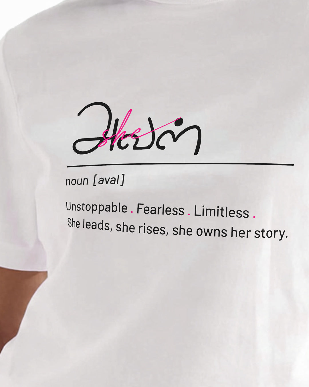 Aval | Women White Cropped T-Shirt
