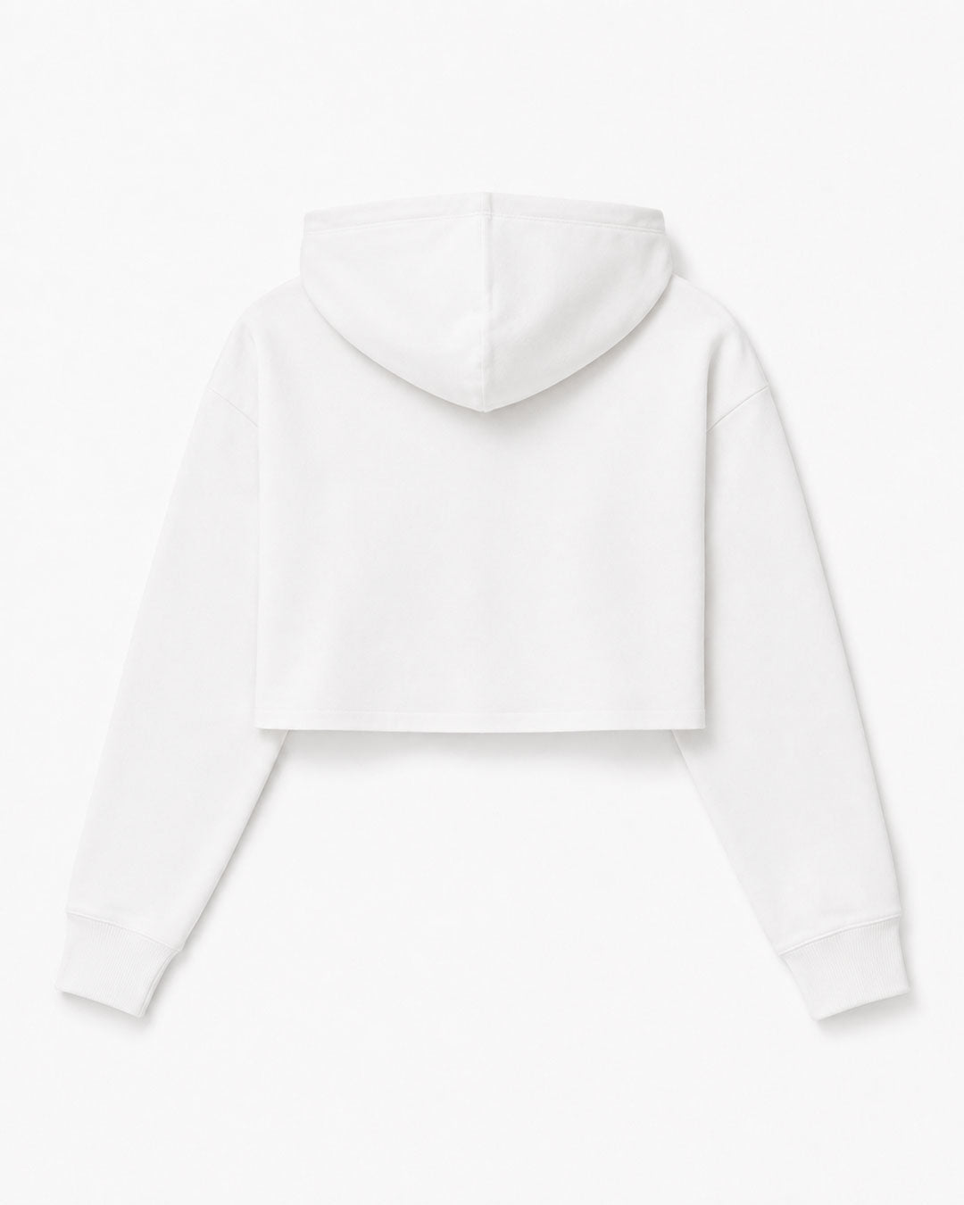 En Chennai | White Cropped Hoddie