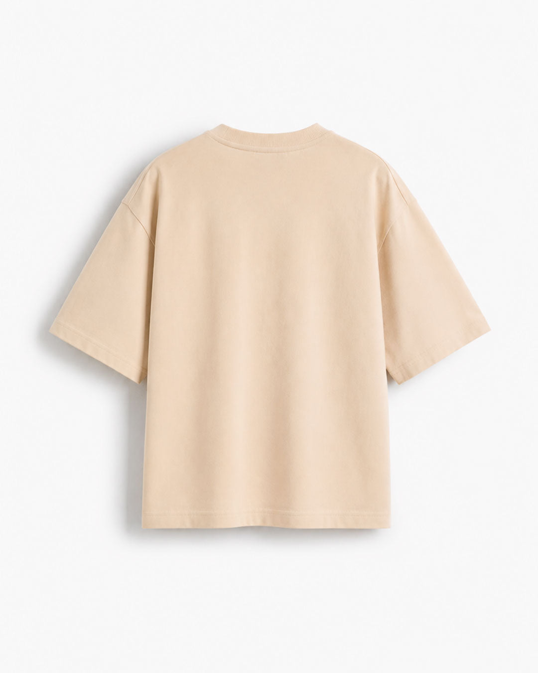 Madras-Kaaran | Premium Oversized Beige T-Shirt