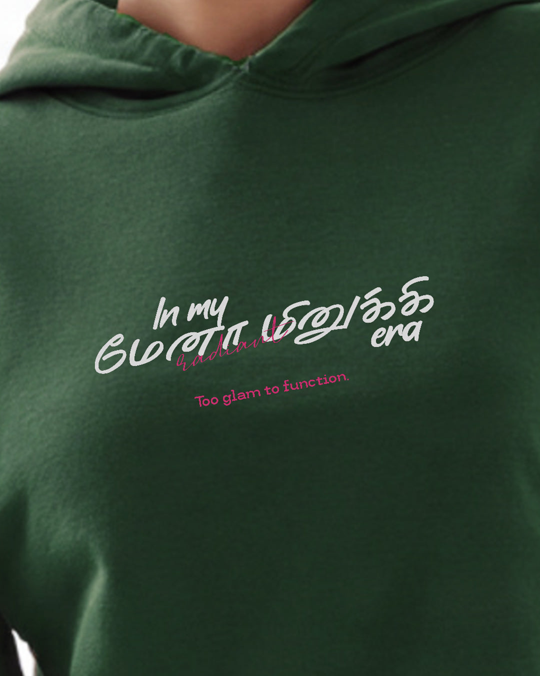 In My Menaminiki Era | Women’s Green Cropped Hoodie