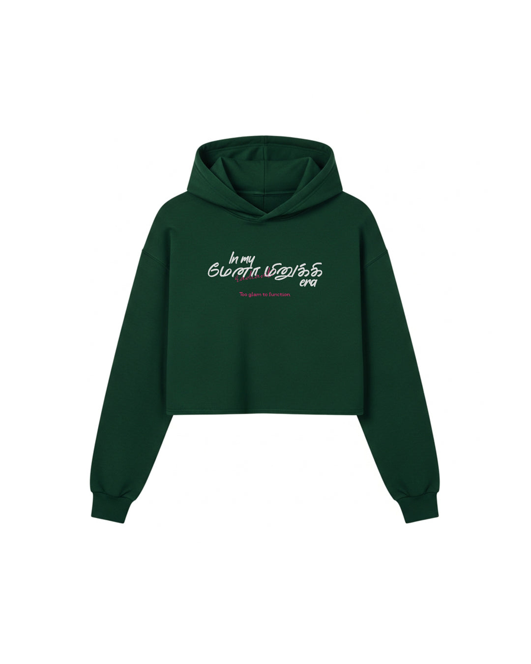 In My Menaminiki Era | Women’s Green Cropped Hoodie