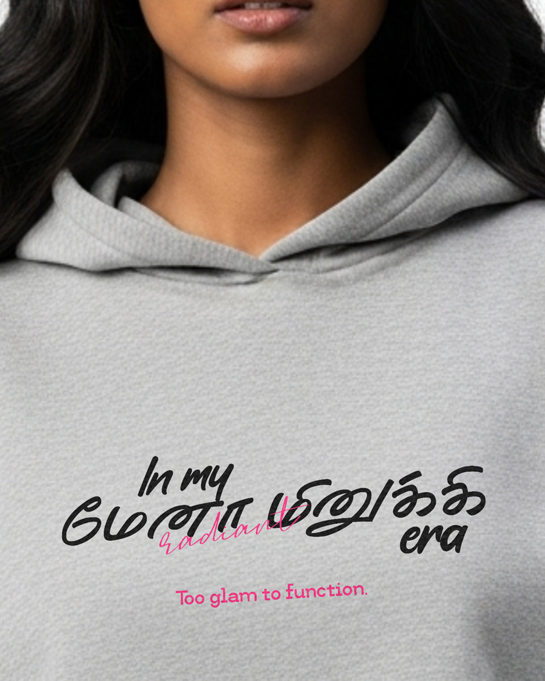 In My Menaminiki Era | Women's Grey Cropped Hoodie