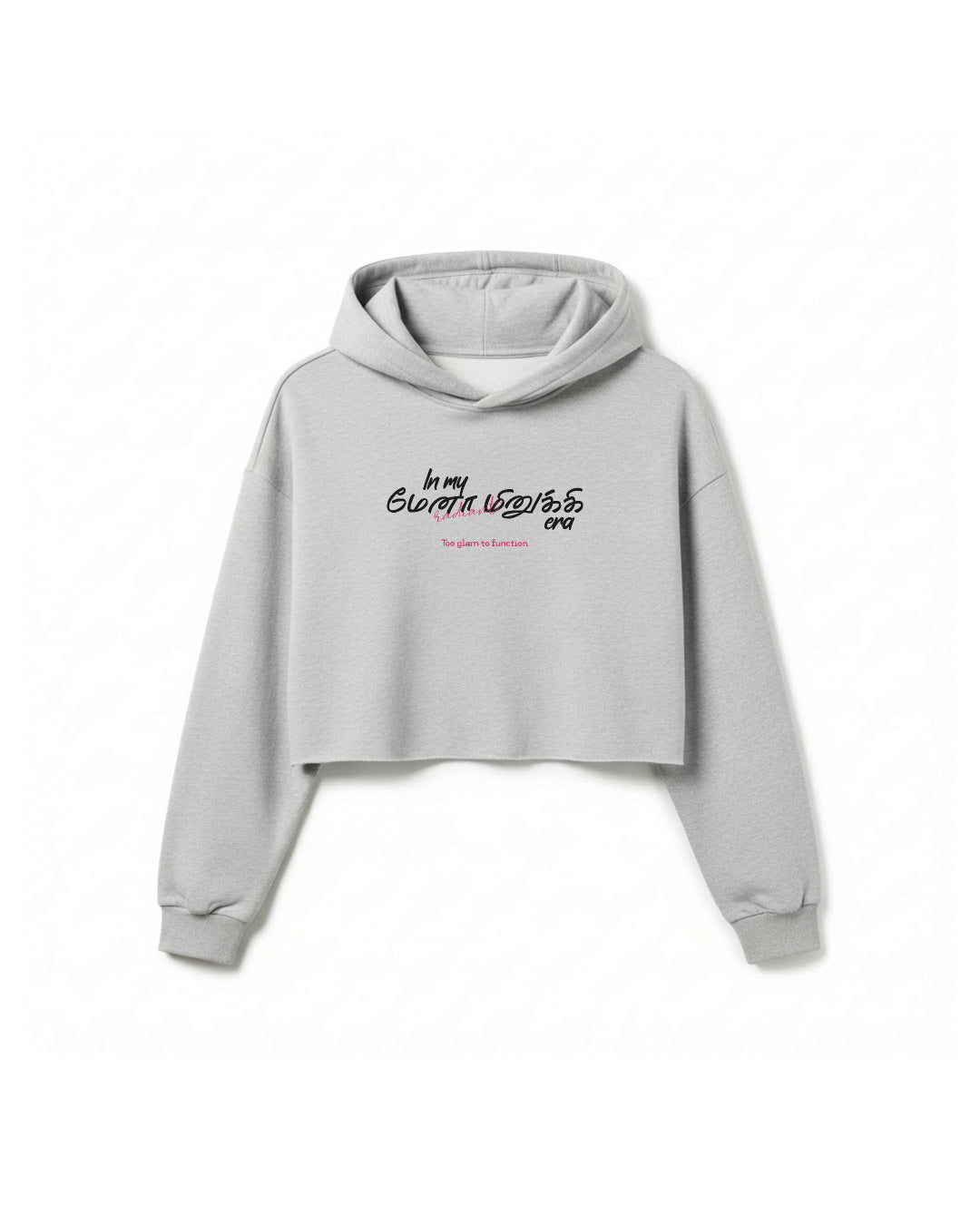 In My Menaminiki Era | Women's Grey Cropped Hoodie
