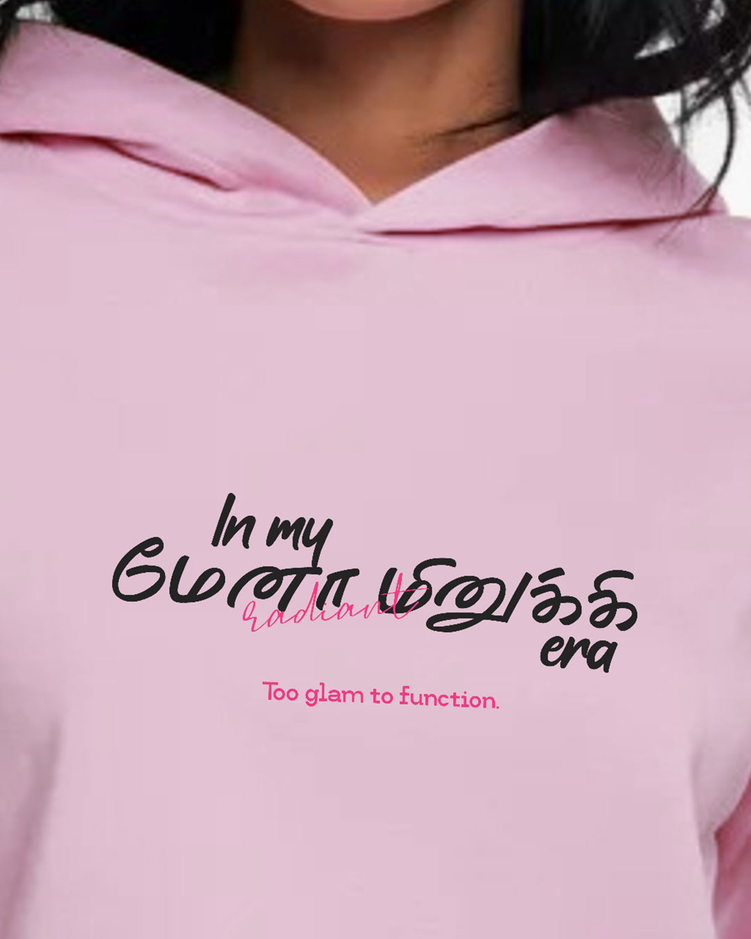 In My Menaminiki Era | Women's Pink Cropped Hoodie