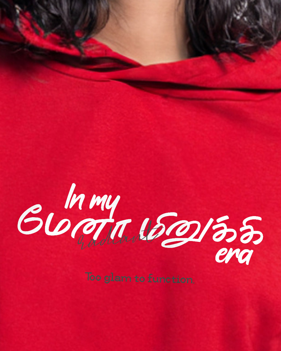 In My Menaminiki Era | Women's Red Cropped Hoodie