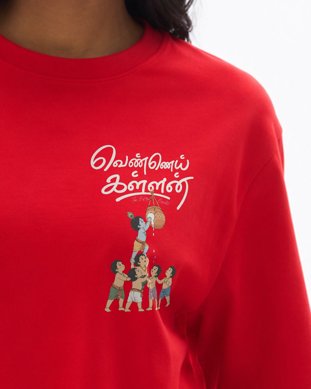Vennai Kallan | Butter Bandit Women Oversized Boxy T-Shirt
