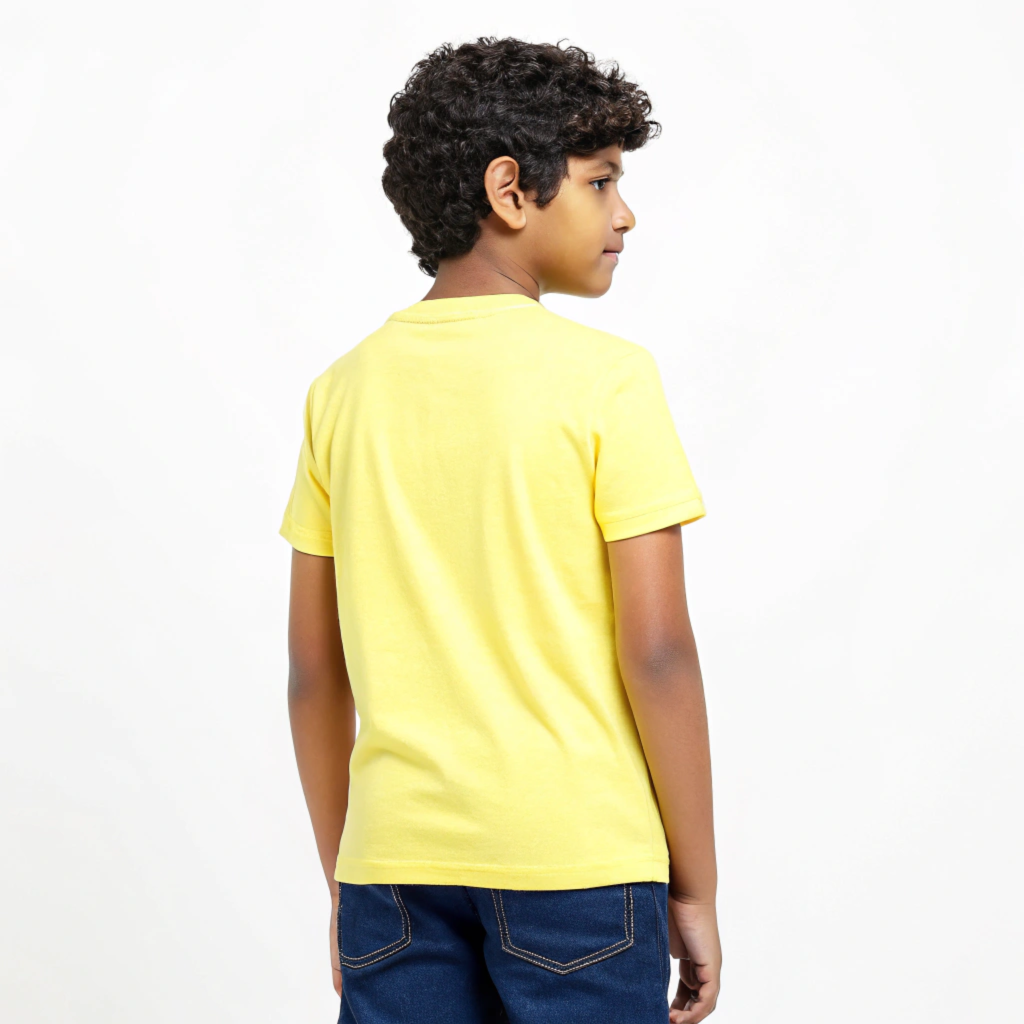 Boys' Yellow 'Thiran' Puzzle Graphic T-Shirt