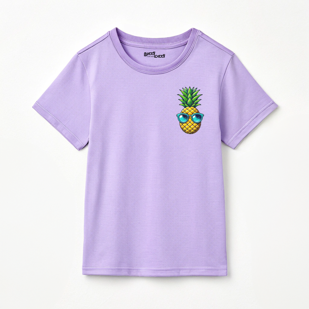 Boys' Purple 'Veyilodu Vilaiyadu' Summer Graphic T-Shirt