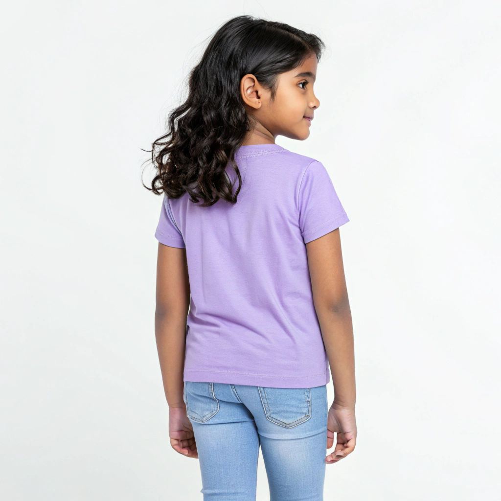Girls' Purple 'Natchathira Meen - Starfish' Graphic T-Shirt