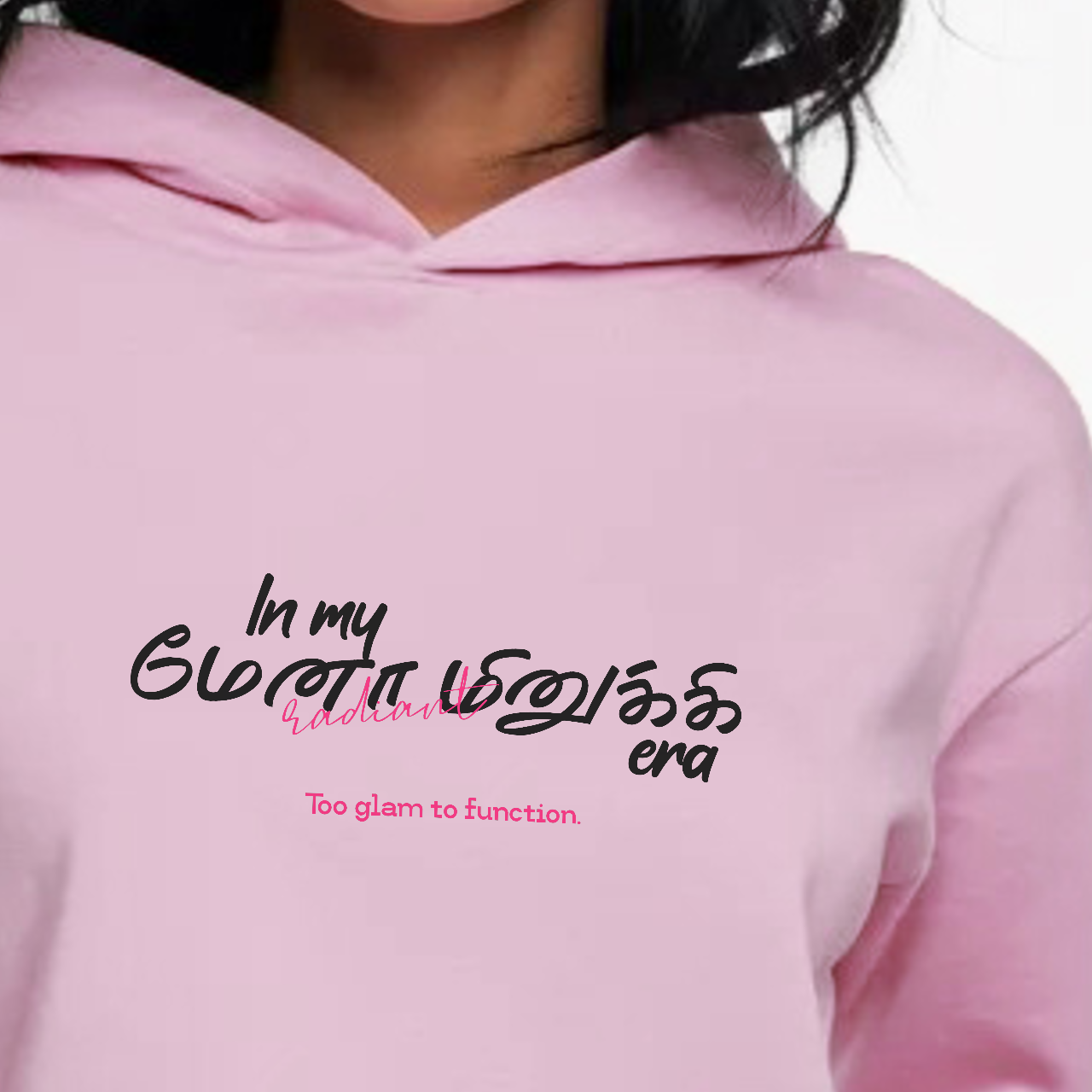 In my மேனா மினுக்கி era | Women Cropped Hoodie