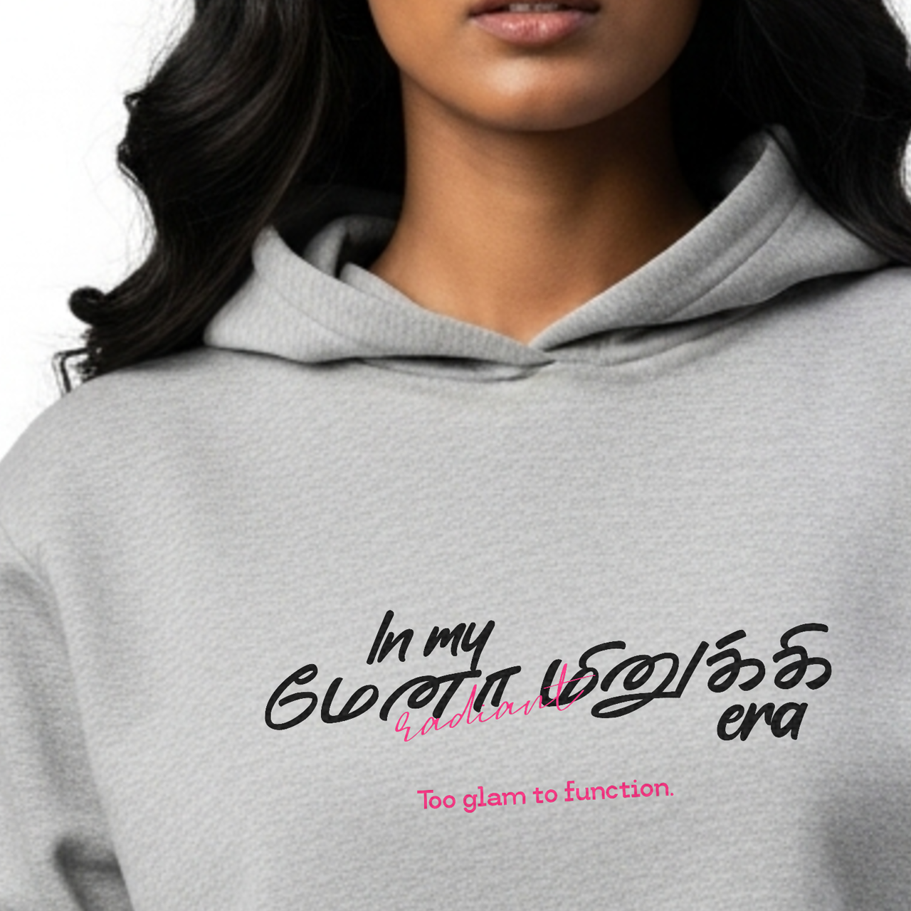 In my மேனா மினுக்கி era | Women Cropped Hoodie