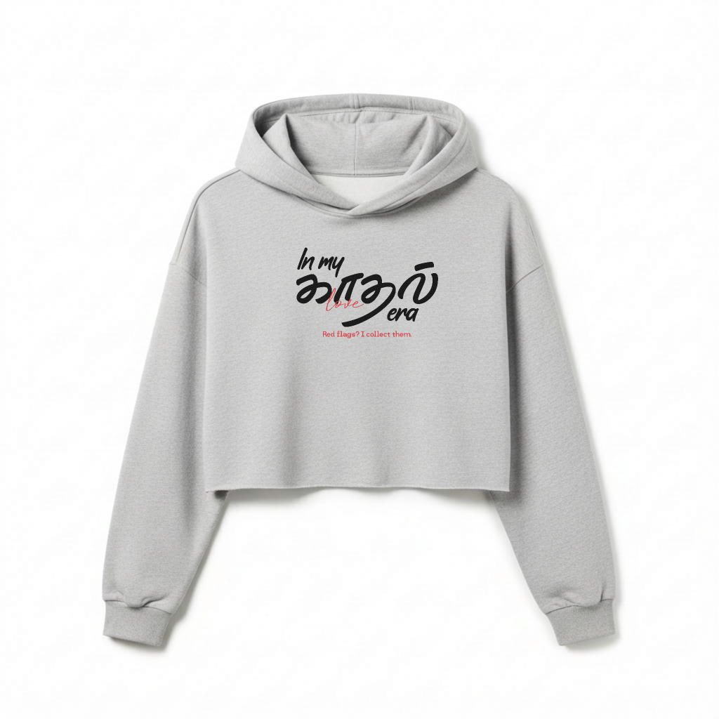In my காதல் era | Women Cropped Hoodie