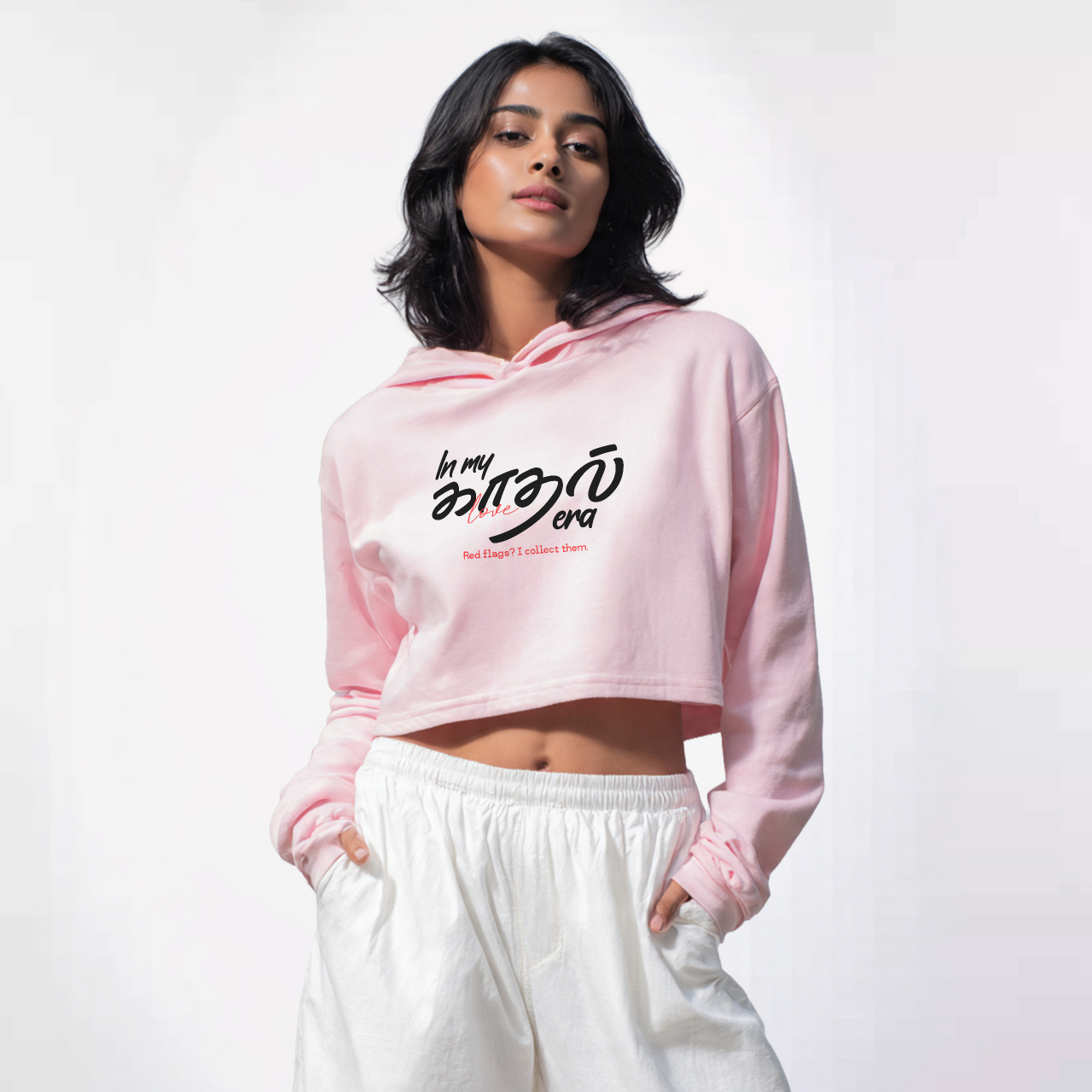 In my காதல் era | Women Cropped Hoodie