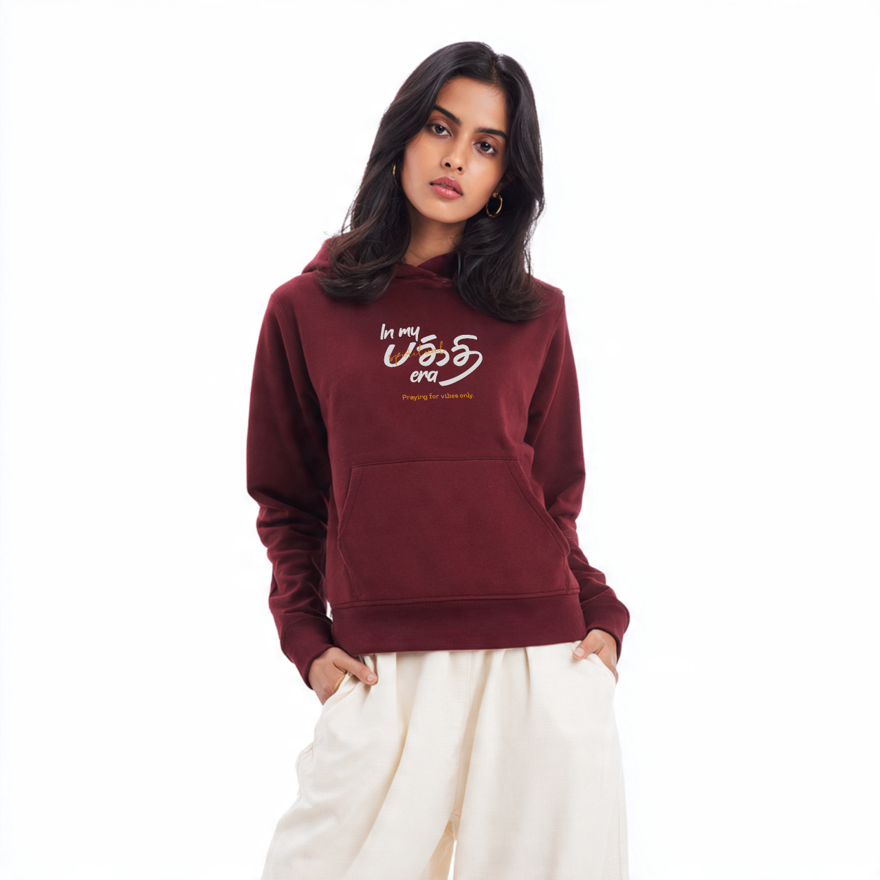 In my பக்தி era | Women Regular Fit Hoodie