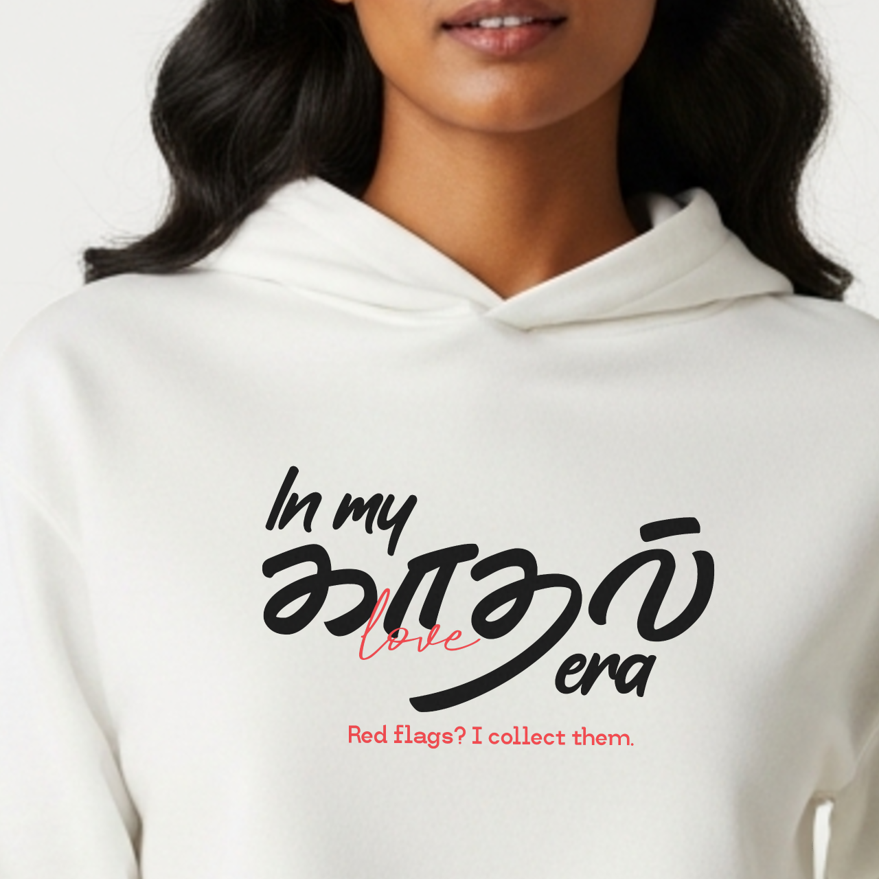 In my காதல் era | Women Cropped Hoodie