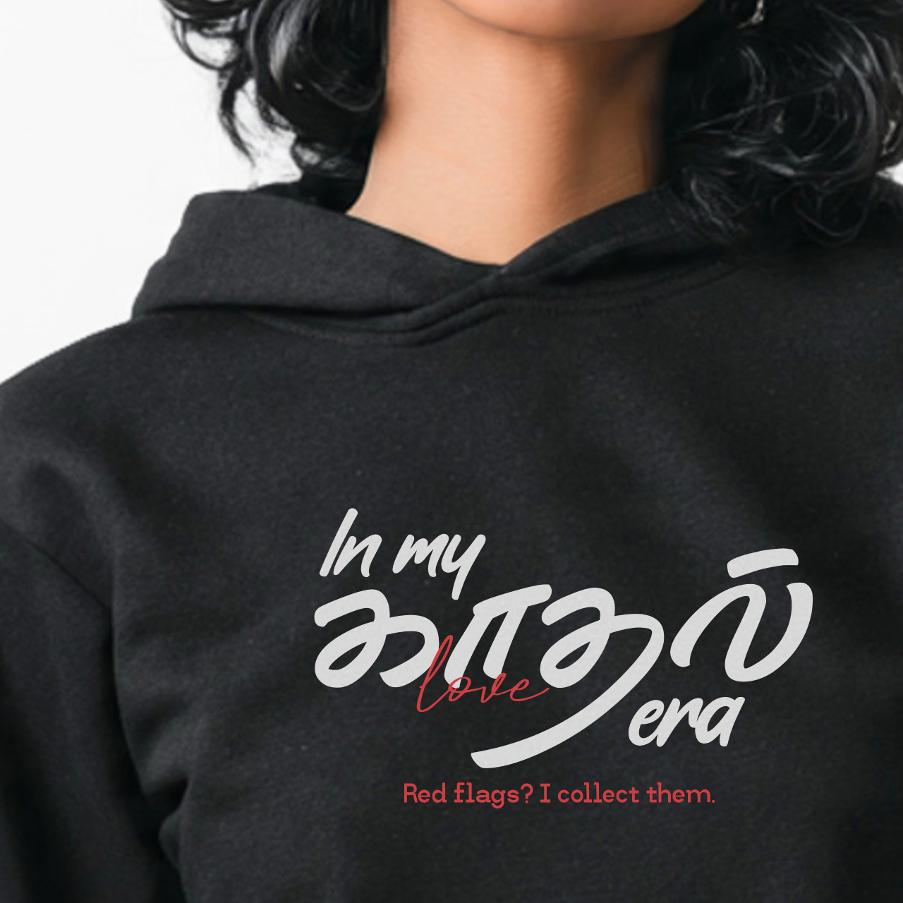 In my காதல் era | Women Cropped Hoodie