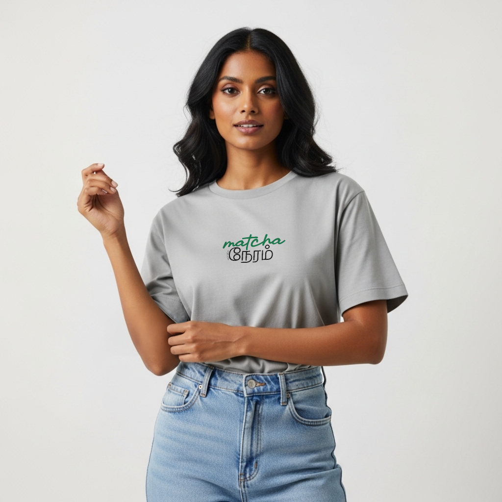 Matcha Neram | Women Oversized Boxy-Fit Tee