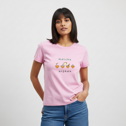 Matcha Vaalkai | Women Regular Fit Tee