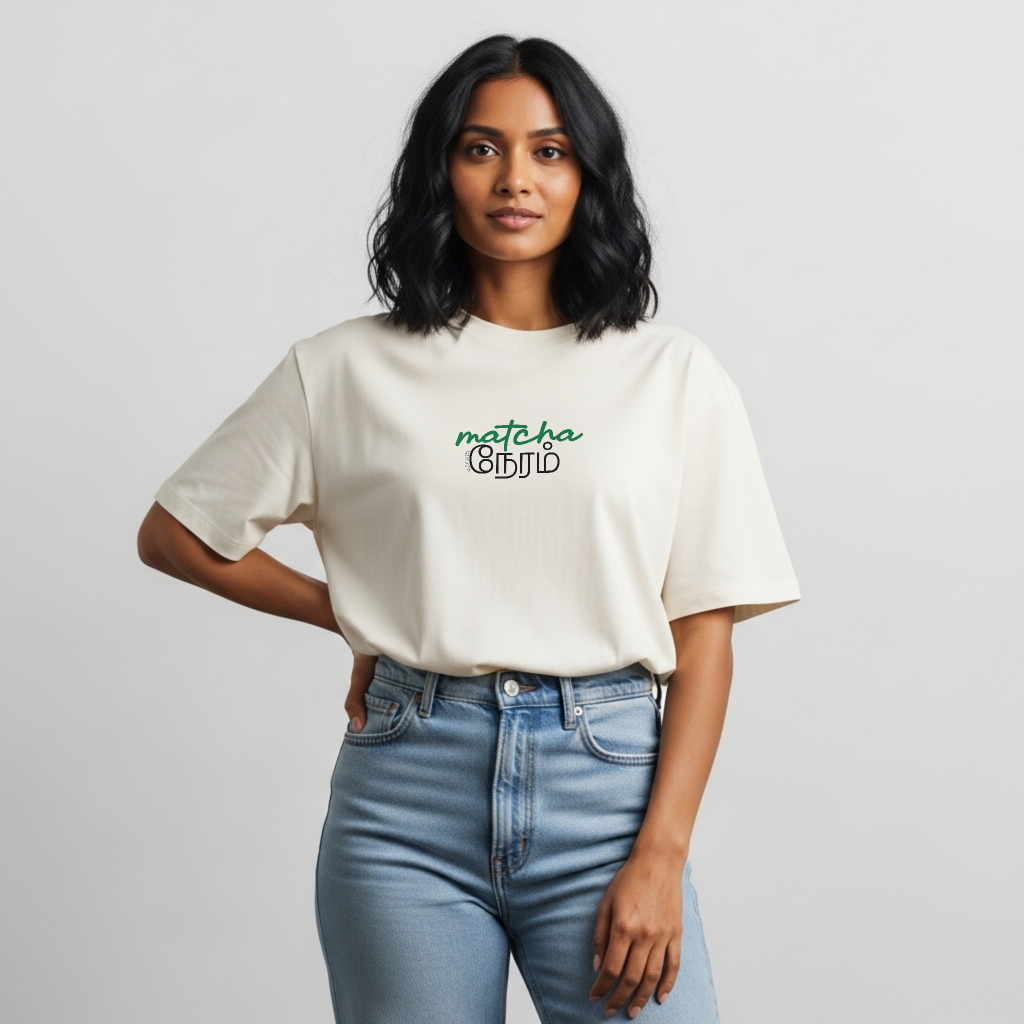 Matcha Neram | Women Oversized Boxy-Fit Tee