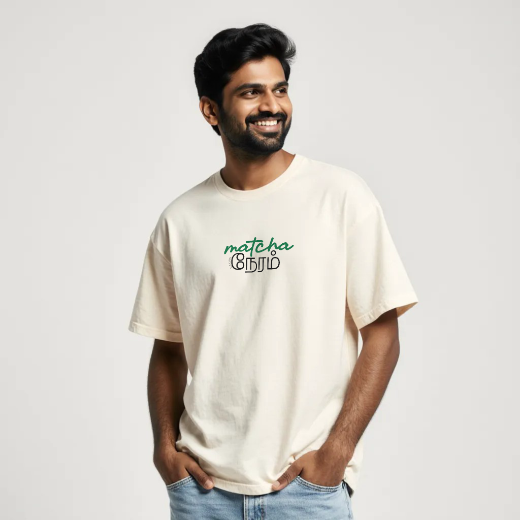 Matcha Neram | Men Oversized Boxy-Fit Tee