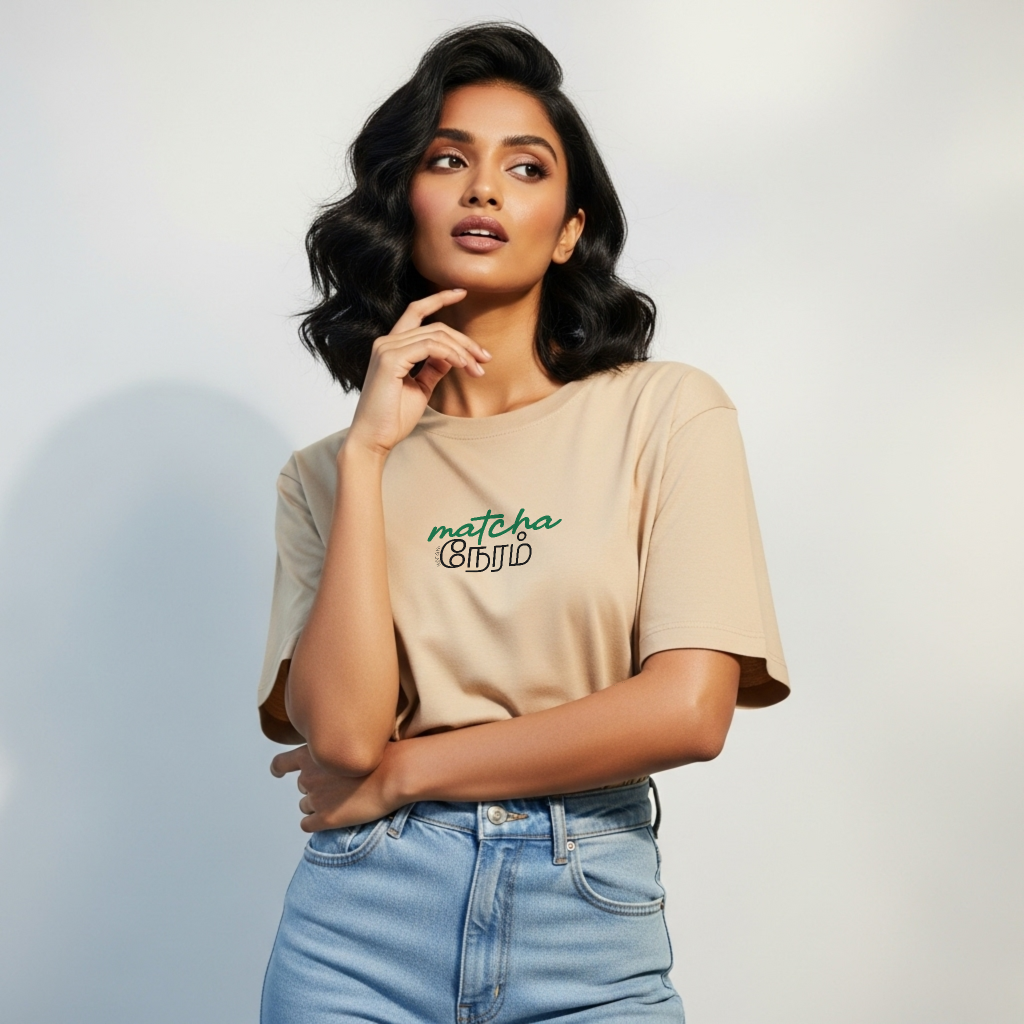 Matcha Neram | Women Oversized Boxy-Fit Tee