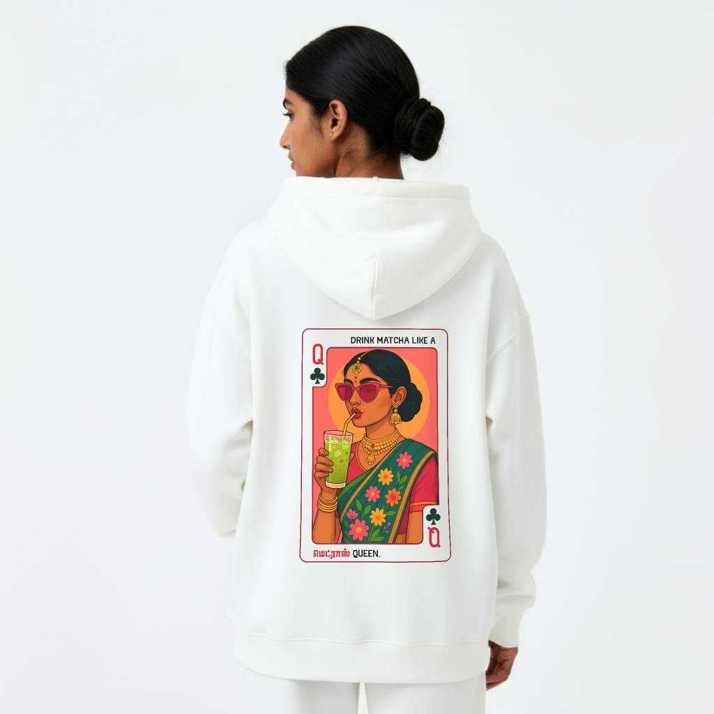 Madras Queen | Women Oversized Fit Hoodie