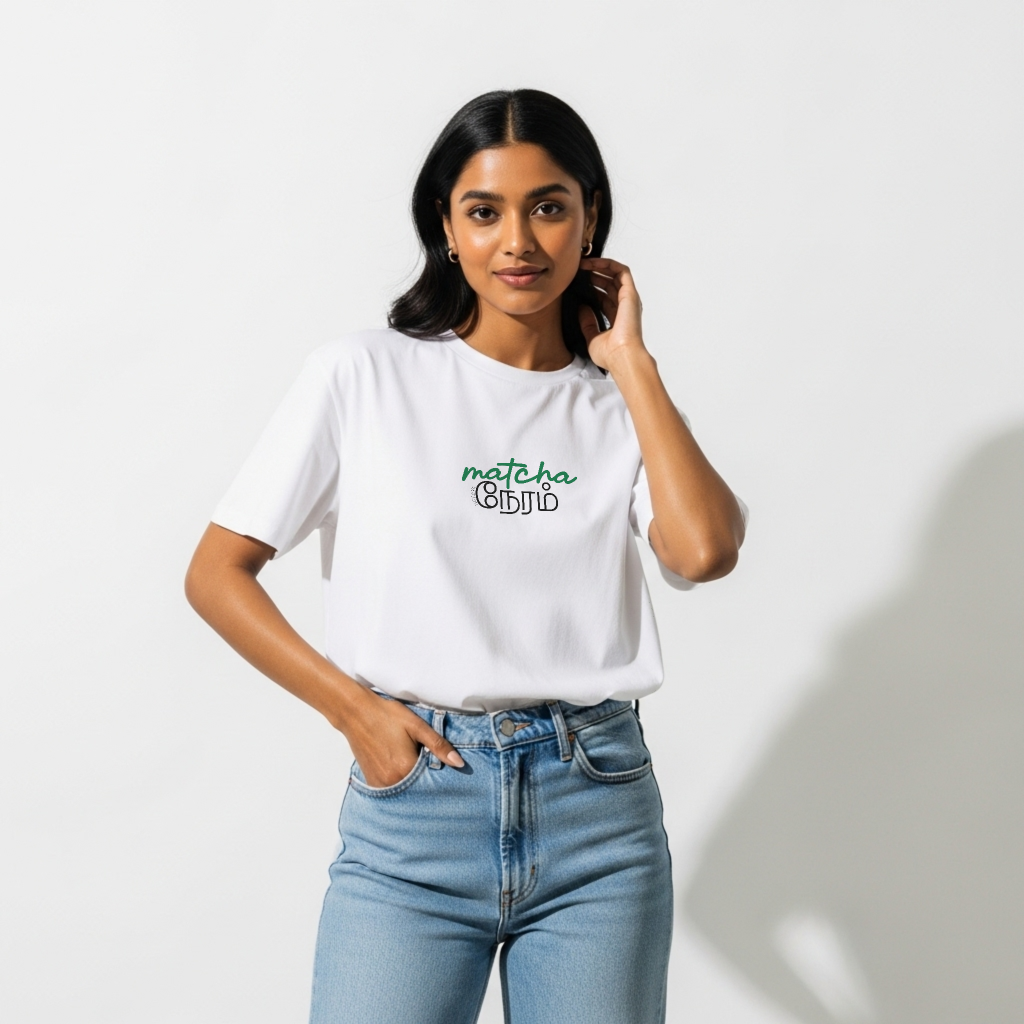 Matcha Neram | Women Oversized Boxy-Fit Tee