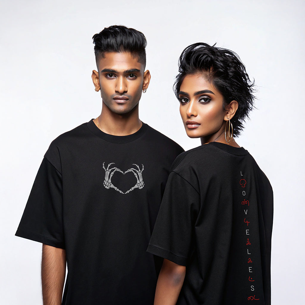 Loveless Oversized Black T-Shirt