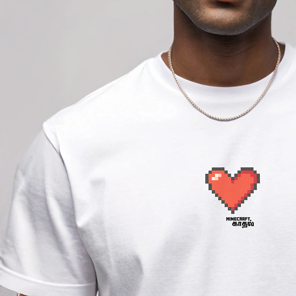 Minecraft Kaadhal White T-Shirt