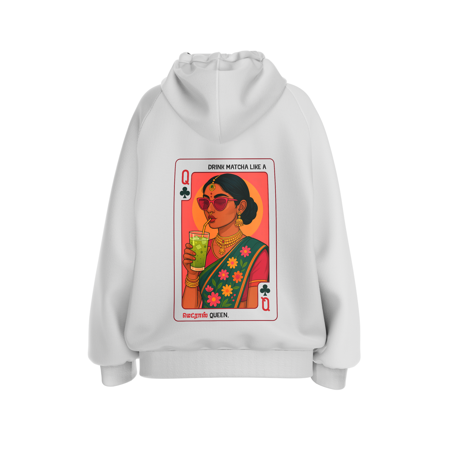 Madras Queen | Women Oversized Fit Hoodie