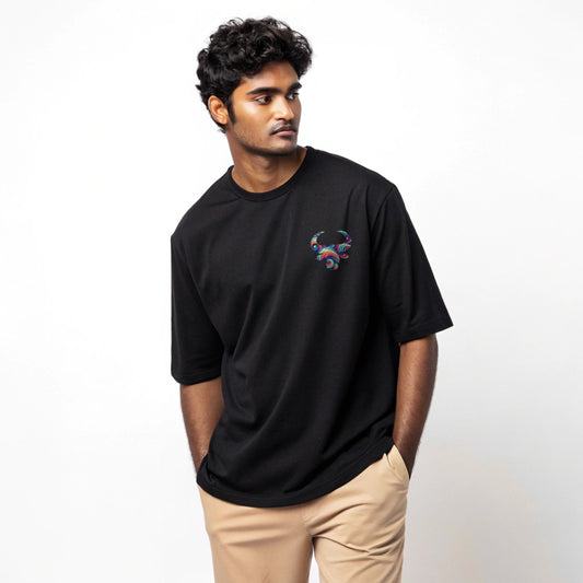 Thai Collection: Jallikattu Color Silhouette Oversized T-Shirt